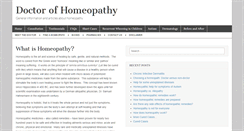 Desktop Screenshot of doctorofhomeopathy.com