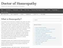 Tablet Screenshot of doctorofhomeopathy.com